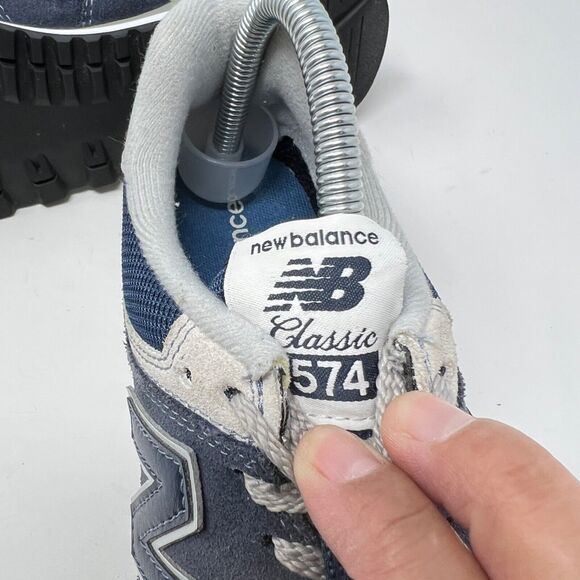 New Balance Men 574 Core - Standard Navy / White US Size 7.5 - Picture 11 of 13
